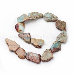 Natural Aqua Terra Jasper Beads Strands&nbsp;G-D857-02