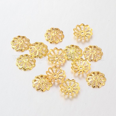 Iron Flower Bead Caps&nbsp;E191Y-G-1