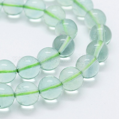 Natural Fluorite Beads Strands&nbsp;G-K261-10B-8mm-1