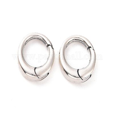 925 Sterling Silver Spring Gate Rings&nbsp;STER-D036-13AS-01-1
