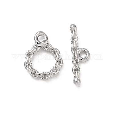 Brass Toggle Clasp&nbsp;KK-D289-53B-P-1