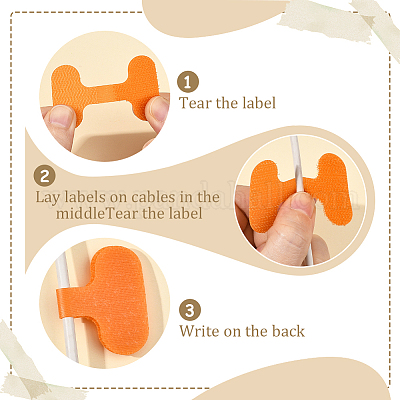 30Pcs Nylon Hook and Loop Cable Labels&nbsp;FIND-SP0004-89C-1