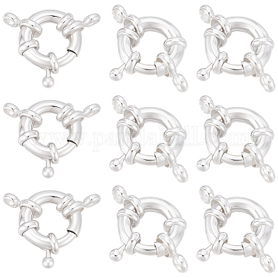 12Pcs Brass Spring Ring Clasps&nbsp;KK-BBC0024-17A-1