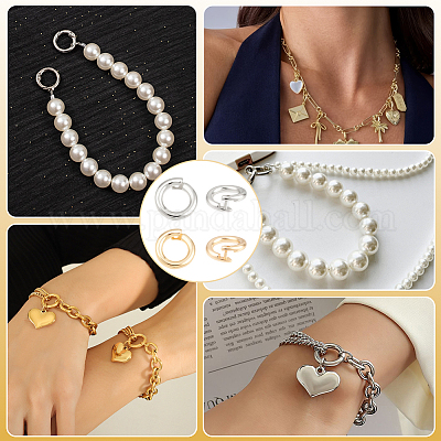 Wholesale 20Pcs 2 Colors Brass Locking Jump Rings - Pandahall.com