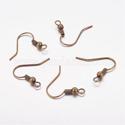 Brass Earring Hooks KK-S075-AB-NF-1