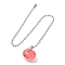 Resin Ceiling Fan Pull Chain Extenders, with Iron Ball Chains, Octopus, 332mm, Pendant: 24.5x19.5x17.5mm