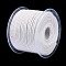 50M Confetti Soft Macrame Cotton Cord, Round Braided Rope, for Wall Hanging, Crafts, Gift Wrapping, White, 3mm, about 54.68 Yards(50m)/Roll
