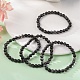 Natural Larvikite Bead Stretch Bracelets&nbsp;BJEW-K212-A-046-1