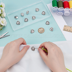 12Pcs Glass Rhinestone Shank Buttons&nbsp;BUTT-PH0001-50