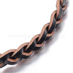 Adjustable Braided Leather Cord Bracelets&nbsp;BJEW-P099-21