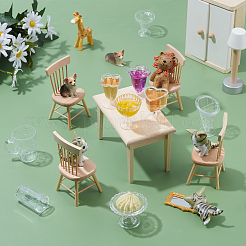 12Pcs Transparent Plastic Food Play Cup Set&nbsp;DIY-GA0003-21