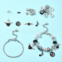 DIY Alloy & Brass European Style Bracelet Making Kits&nbsp;DIY-FS0007-23