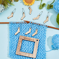 Alloy and  Wooden Sweater Knitting tool&nbsp;AJEW-WH0472-20I