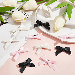 30Pcs 3 Colors Bowknot Polyester Alligator Hair Clips&nbsp;AJEW-CP0008-38