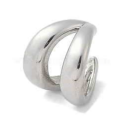 304 Stainless Steel Two-layer C-Shaped Cuff Earrings&nbsp;EJEW-M073-10PG-02