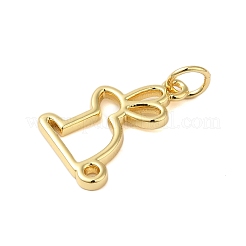 Rack Plating Brass Pendants&nbsp;KK-S372-15G