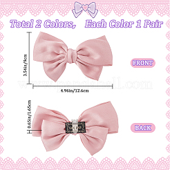 4Pcs 2 Colors Polyester Bowknot Shoe Decorations&nbsp;FIND-GF0005-01