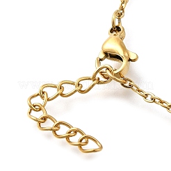Ion Plating(IP) 304 Stainless Steel Satellite Chains Bracelet for Women&nbsp;BJEW-E111-08G-A-01