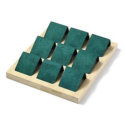 9-Slot Rectangle Wood Earring Display Stands&nbsp;EDIS-R027-04F