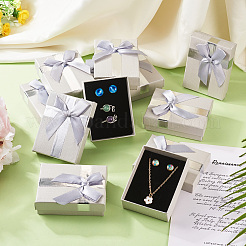 Rectangle Paper Jewelry Gift Boxes with Bowknot&nbsp;CON-TAC0010-89B