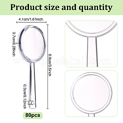 80Pcs Plastic Magnifying Glass&nbsp;AJEW-GO0002-63