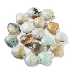 Natural Flower Amazonite Beads Strands&nbsp;G-C150-A25-01
