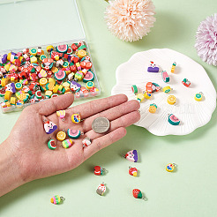 150Pcs 15 Style Handmade Polymer Clay Charms&nbsp;CLAY-CD0001-09