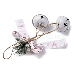 Christmas Theme Cloth Bowknot Pendant Decorations&nbsp;HJEW-Q002-01A