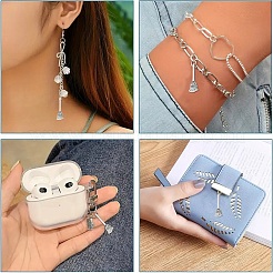 50Pcs Tibetan Style Zinc Alloy Broom Pendants&nbsp;TIBEP-YW0002-15