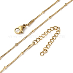0.9MM 304 Stainless Steel Satellite Chain Necklaces&nbsp;NJEW-T016-21B-G