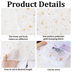 1M Star Polyester Fabric&nbsp;DIY-CY0003-62B