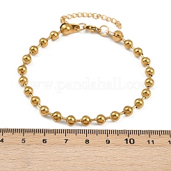 4Pcs 304 Stainless Steel Chain Bracelets & Cuff Bangles Sets for Women Men&nbsp;BJEW-F505-02G