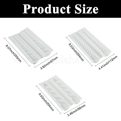 3Pcs 3 Styles Irregular Spiral Candle Molds&nbsp;ST-CJ0043-036