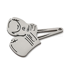 201 Stainless Steel Pendants&nbsp;STAS-G366-07P