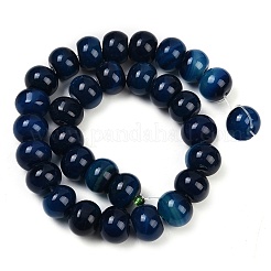 Dyed Natural Agate Beads Strands&nbsp;G-U030-A01-01