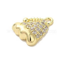 Brass Micro Pave Cubic Zirconia Charms&nbsp;KK-P278-08G