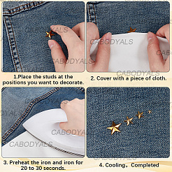 600Pcs 4 Styles Alloy & Brass Costume Accessories&nbsp;DIY-CY0002-24G