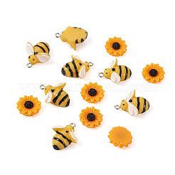 60pcs 2 style Opaque Resin Pendants&nbsp;RESI-BT0001-11