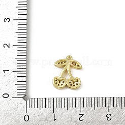 Brass Micro Pave Cubic Zirconia Pendants&nbsp;KK-M322-48G-05