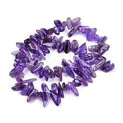 Natural Amethyst Chips Beads Strands&nbsp;X-G416-A19
