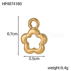 Hollow 304 Stainless Steel Pendants&nbsp;STAS-OY012-40G