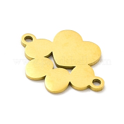 Ion Plating(IP) 201 Stainless Steel Connector Charms&nbsp;STAS-G296-16G
