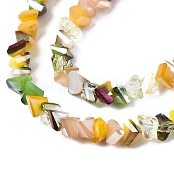 Electroplate Glass Beads Strands&nbsp;EGLA-N002-06D