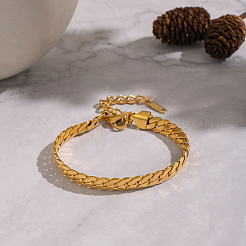 304 Stainless Steel Cuban Link Chain Bracelets for Women&nbsp;LS-TJ2572
