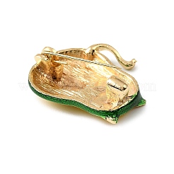 Golden Alloy Enamel Brooch&nbsp;JEWB-K018-32F-G