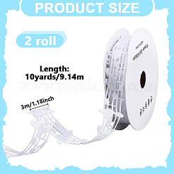 Polyester Lace Trim&nbsp;OCOR-WH0082-548