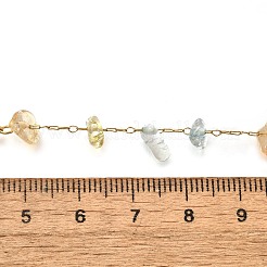 Gemstone Chip Link Chains for Women&nbsp;BJEW-G739-02G