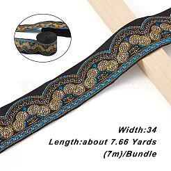 Ethnic Style Embroidery Polyester Ribbons&nbsp;SK-TAC0001-02