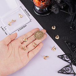 10Pcs Halloween Themed Brass Pendants&nbsp;KK-BBC0015-68A