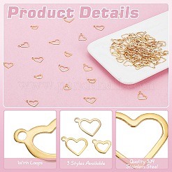 100Pcs 3 Styles 304 Stainless Steel Charms&nbsp;FIND-PH0022-57